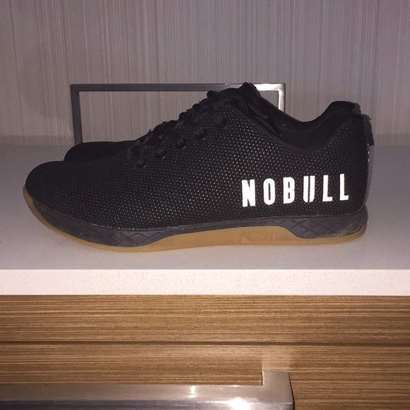 black and gum trainers